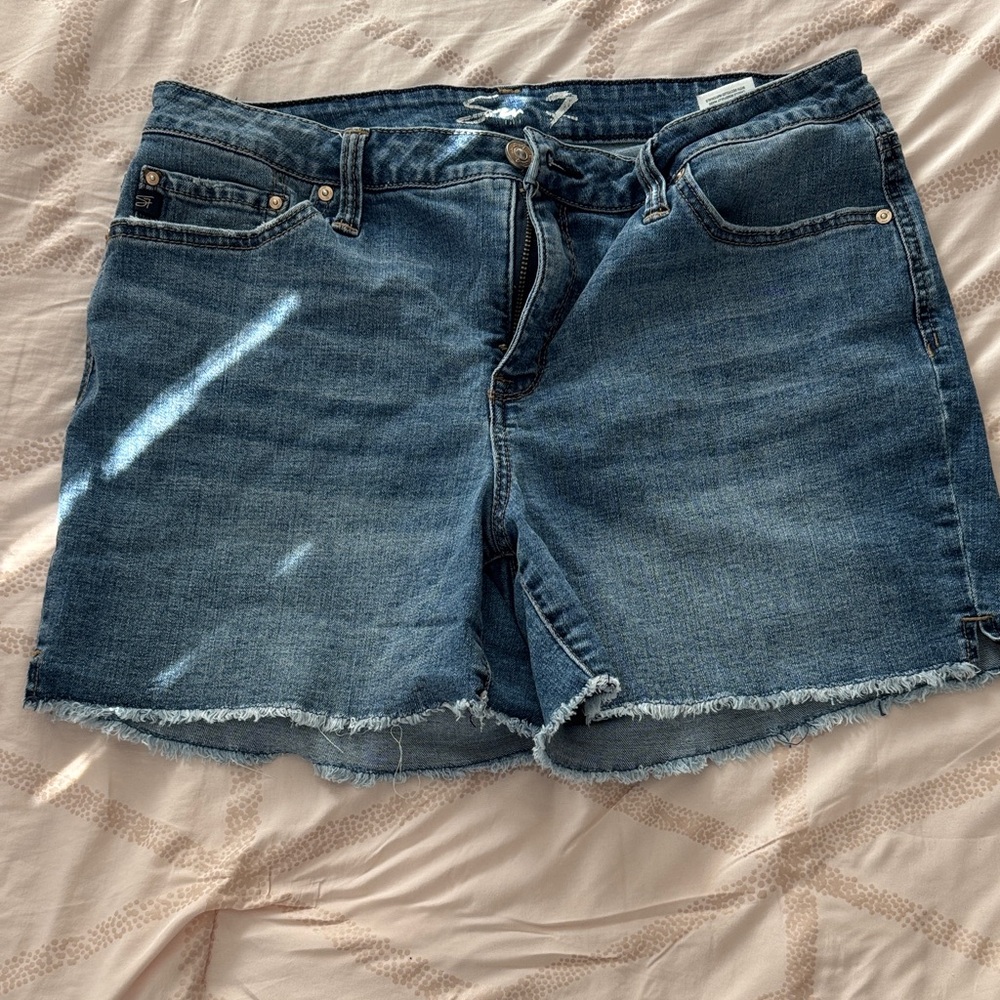 Seven7 Classic Blue Jean Shorts